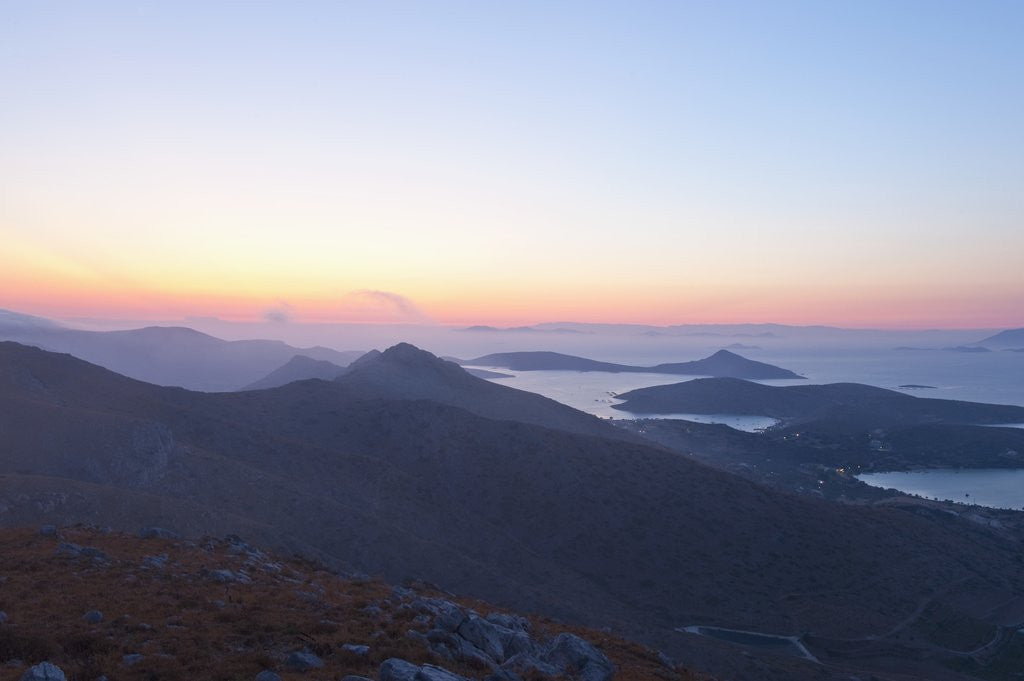 Detail of Sunset view from Klidi Mountain, Leros, Greece by Anonymous