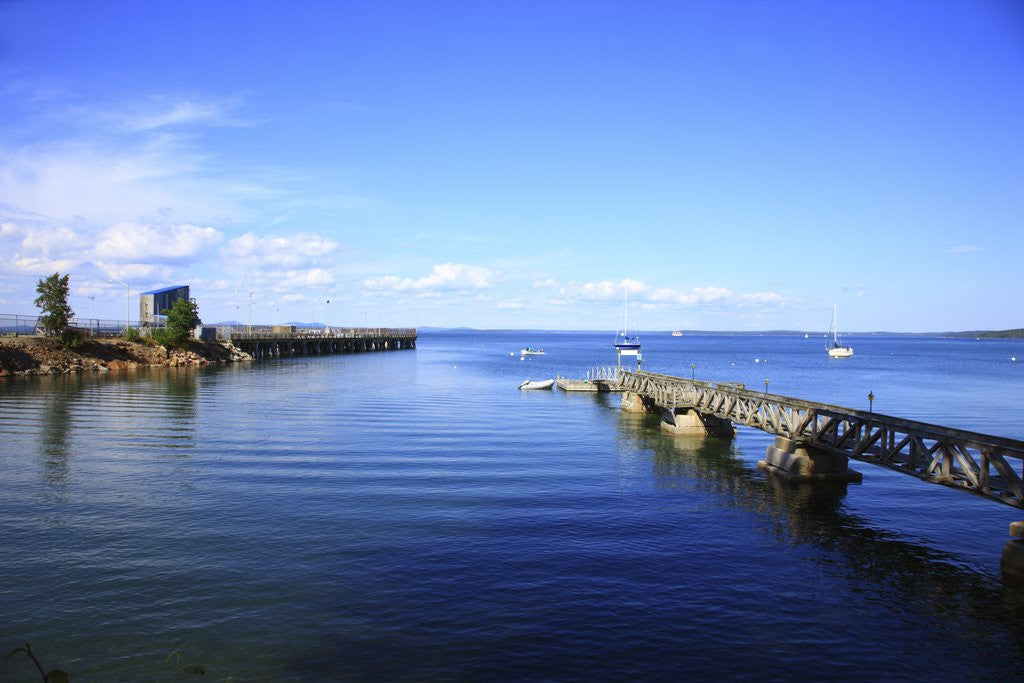 Detail of Long pier and sea, Acadia National Park, Maine, USA by Anonymous