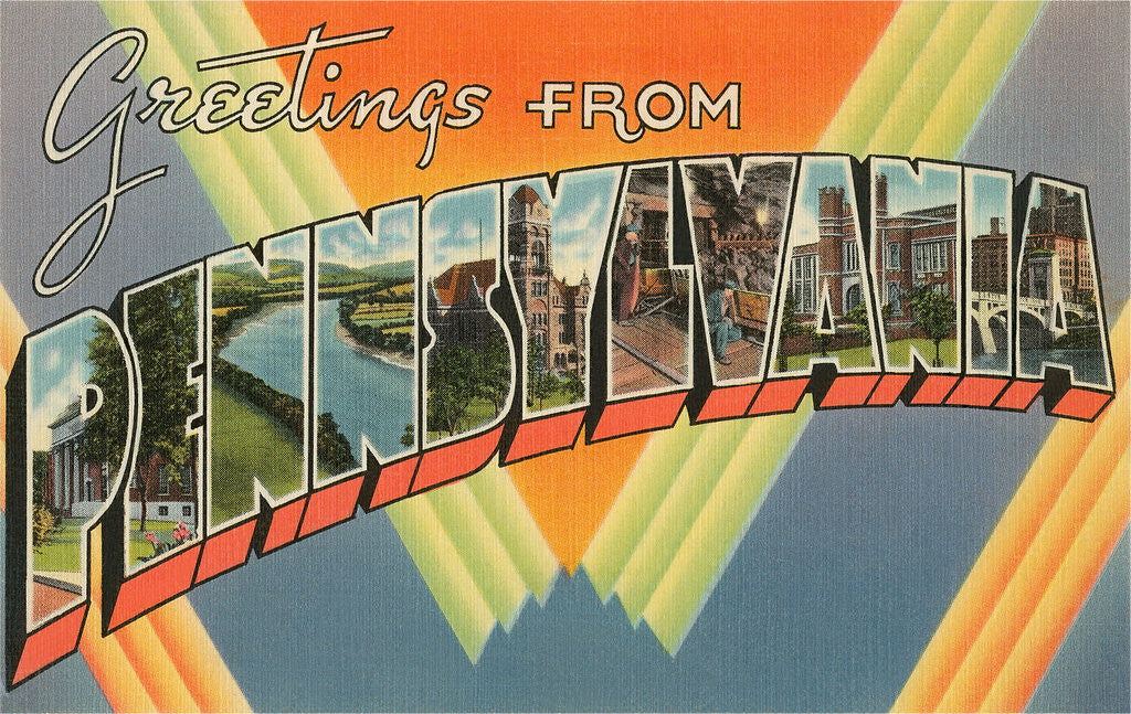 Detail of Greetings from Pennsylvania by Anonymous