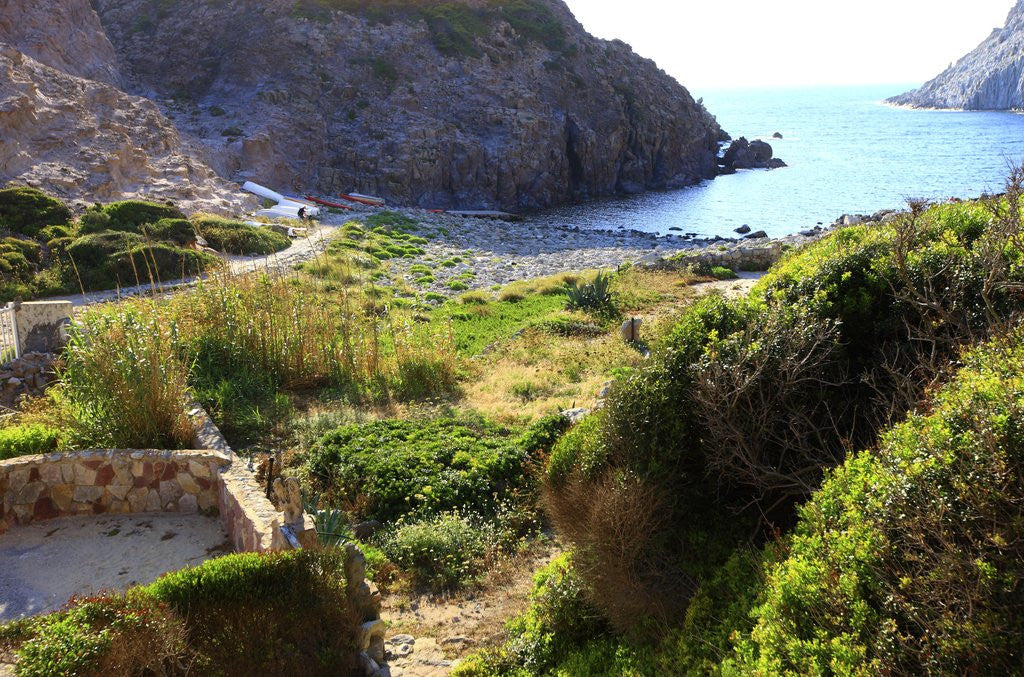 Detail of Cosy beach, Cala Fico, San Pietro island, Carloforte, Sardinia, Italy by Anonymous