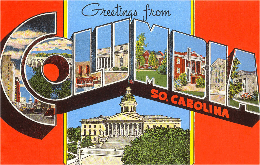Detail of Greetings from Columbia, South Carolina by Anonymous