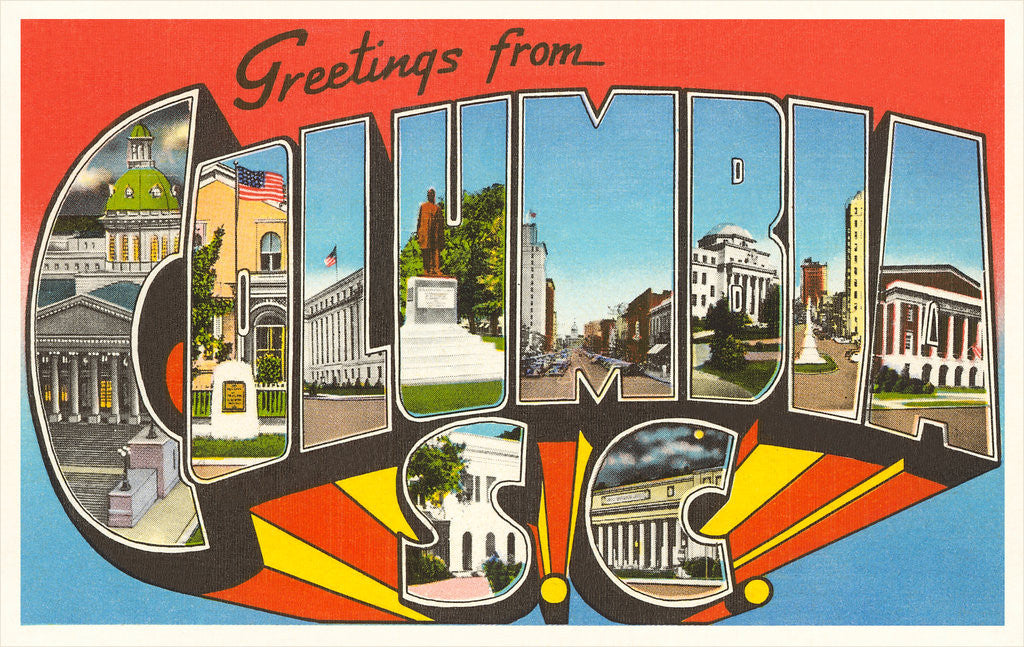 Detail of Greetings from Columbia, South Carolina by Anonymous