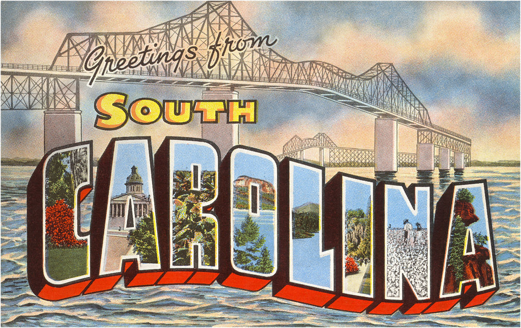 Detail of Greetings from South Carolina by Anonymous