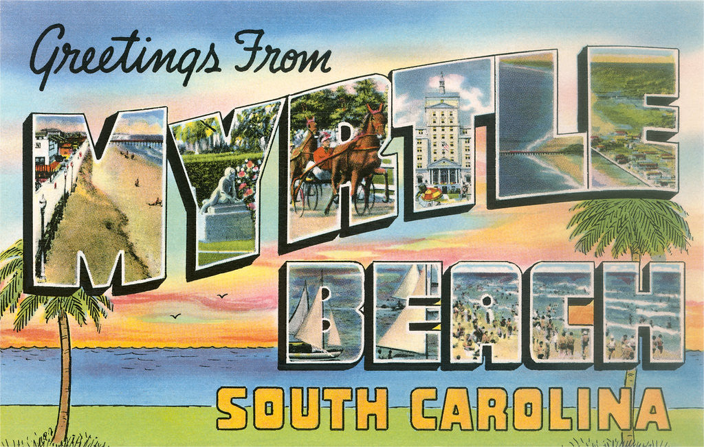 Detail of Greetings from Myrtle Beach, South Carolina by Anonymous