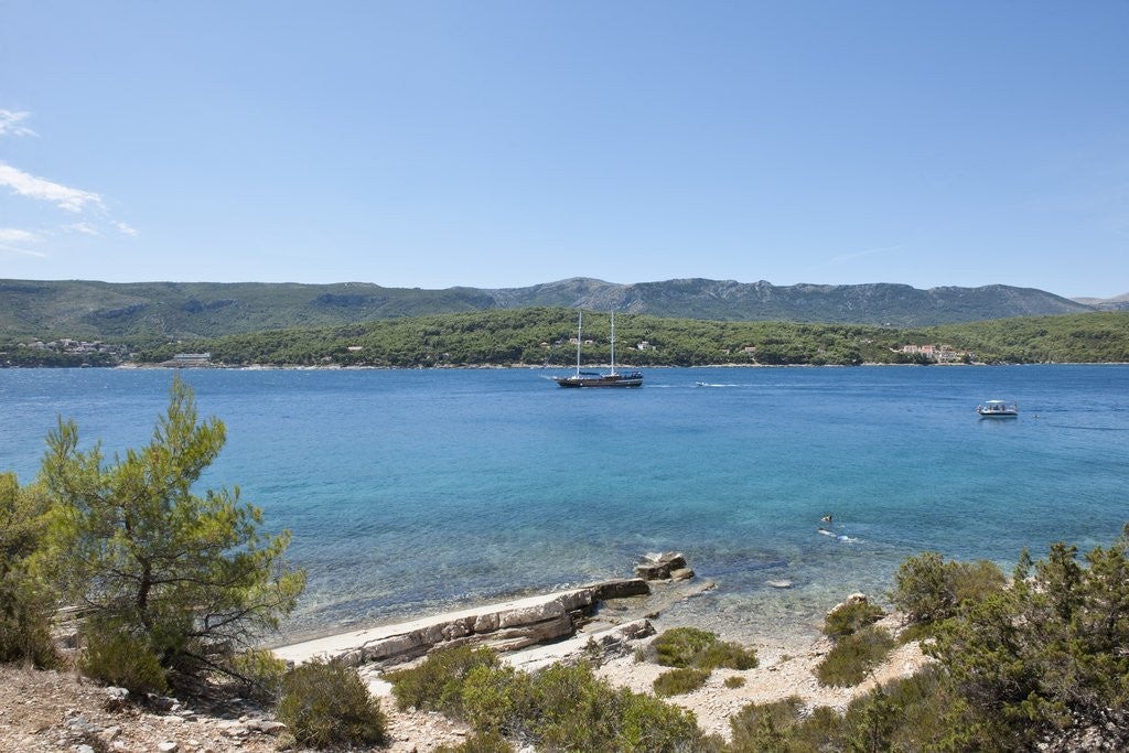 Detail of Coastline, near Vrboska, Hvar Island, Croatia by Anonymous