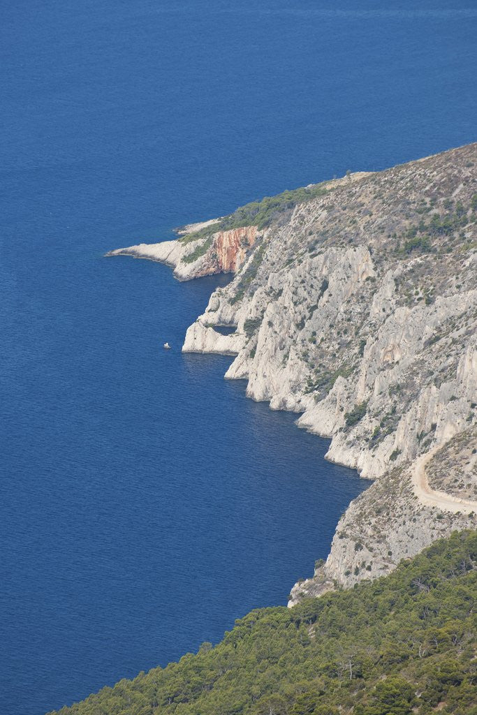 Detail of View of coast from Sveti Nikola mountain, Hvar Island, Croatia by Anonymous