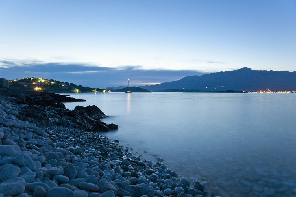 Detail of Beach at dusk, Lumbarda, Korcula island, Croatia by Anonymous