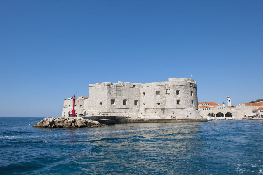 Detail of Fortified port, Dubrovnik, Croatia by Anonymous