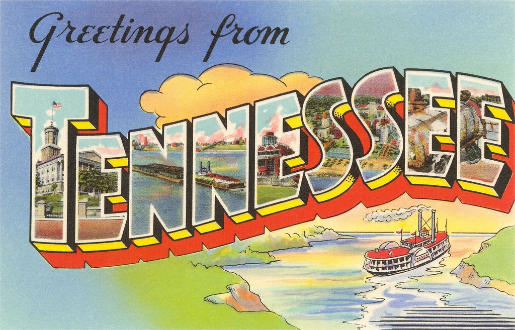 Detail of Greetings from Tennessee by Corbis