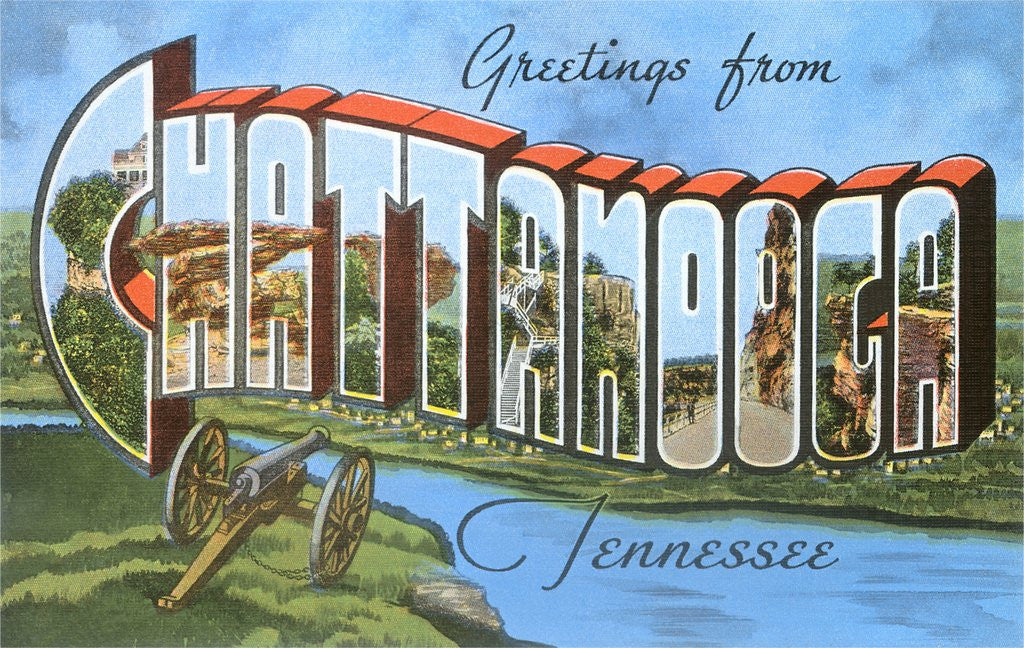 Detail of Greetings from Chattanooga, Tennessee by Anonymous