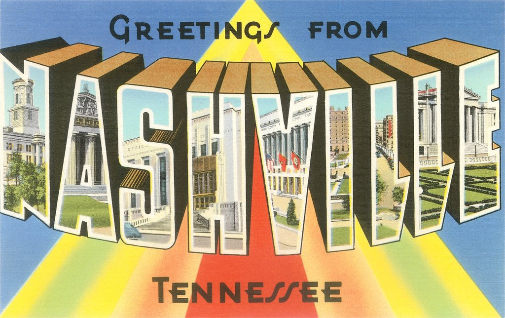 Detail of Greetings from Nashville, Tennessee by Anonymous