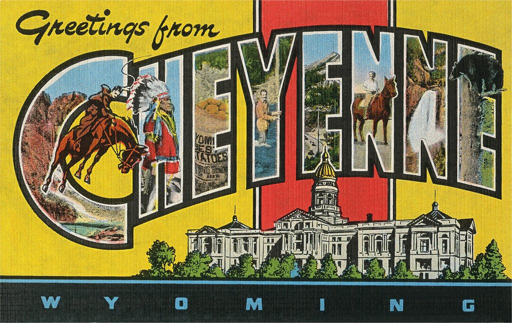 Detail of Greetings from Cheyenne, Wyoming by Corbis