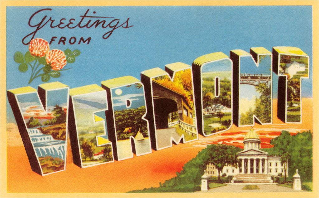 Detail of Greetings from Vermont by Corbis
