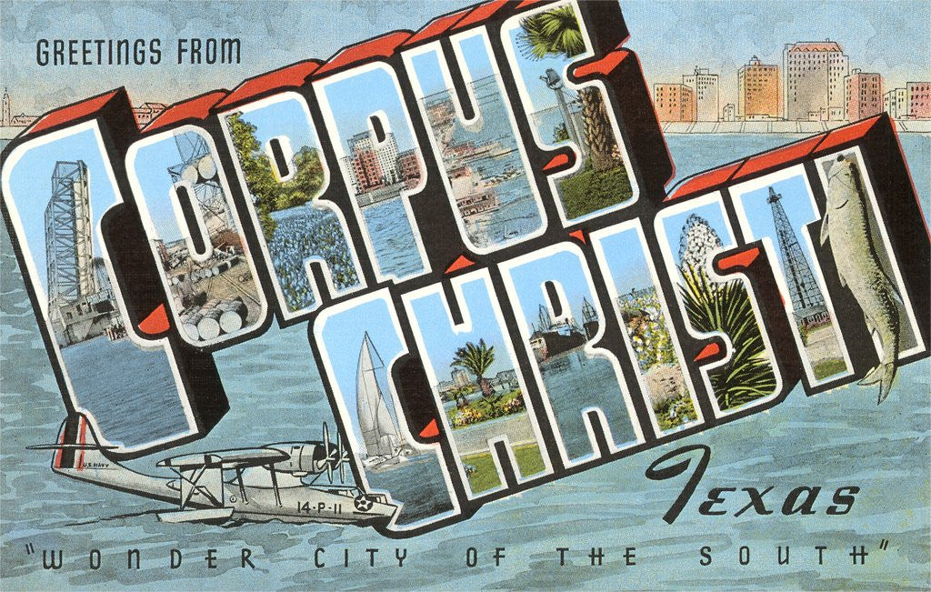 Detail of Greetings from Corpus Christi, Texas, Wonder City of the South by Anonymous
