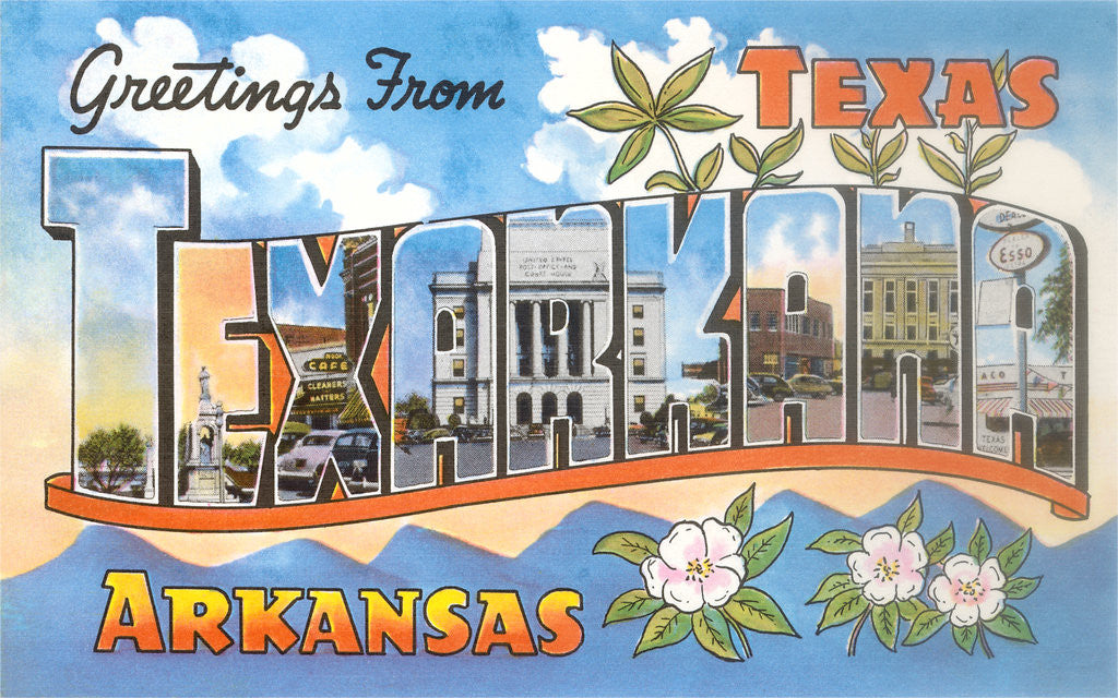 Detail of Greetings from Texarkana, Texas by Corbis