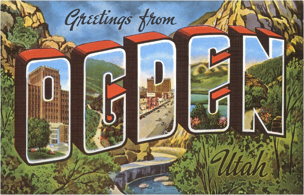 Detail of Greetings from Ogden, Utah by Anonymous