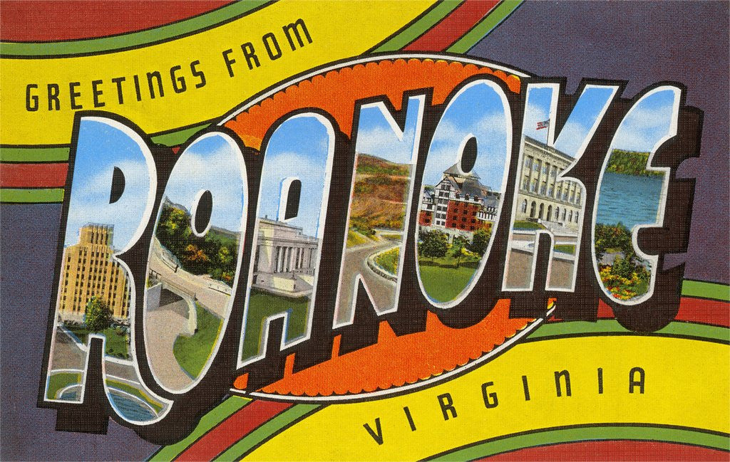 Detail of Greetings from Roanoke, Virginia by Anonymous