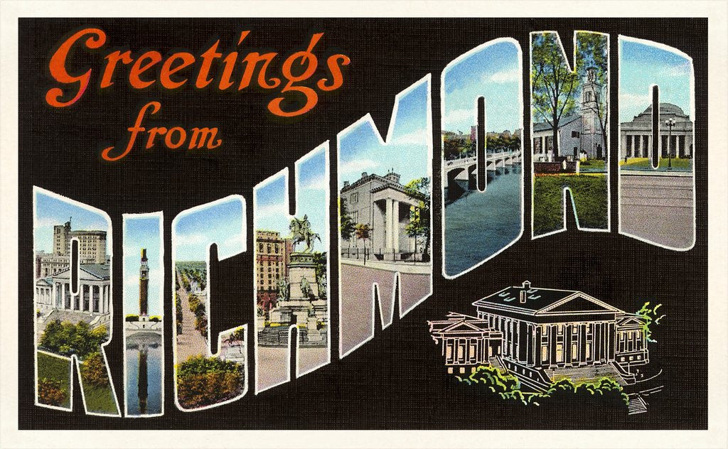 Detail of Greetings from Richmond, Virginia by Anonymous
