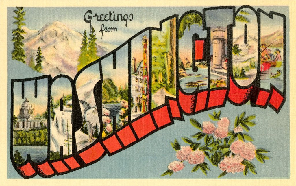 Detail of Greetings from Washington by Anonymous