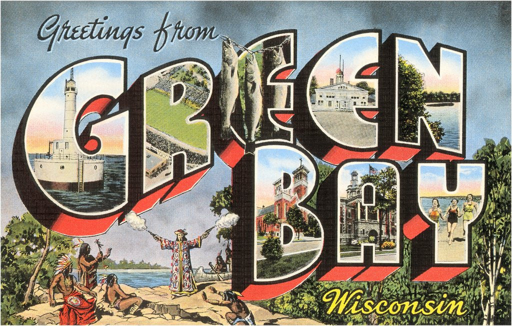 Detail of Greetings from Green Bay, Wisconsin by Anonymous