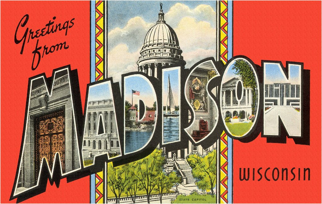 Detail of Greetings from Madison, Wisconsin by Anonymous