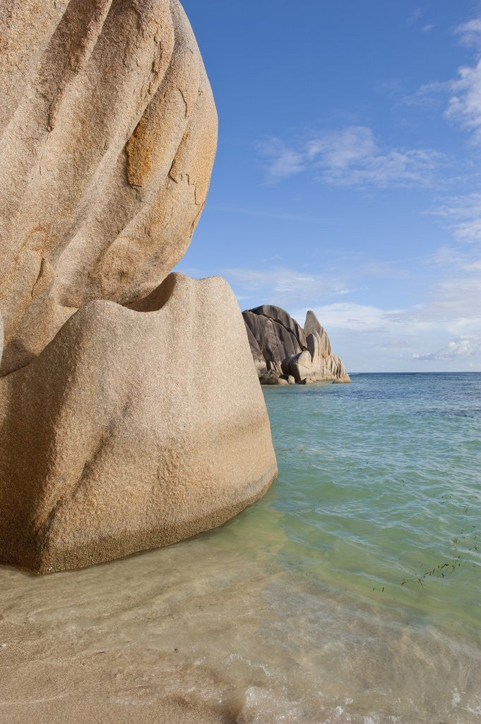 Detail of Source d'Argent Beach, La Digue, Seychelles, Indian Ocean Islands by Anonymous