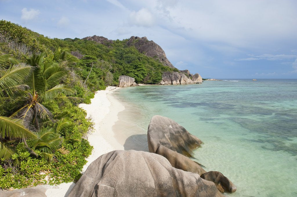 Detail of Source d'Argent Beach, La Digue, Seychelles, Indian Ocean Islands by Anonymous
