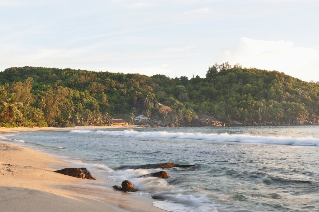Detail of View of Takamaka Beach, Mahe, Seychelles by Anonymous