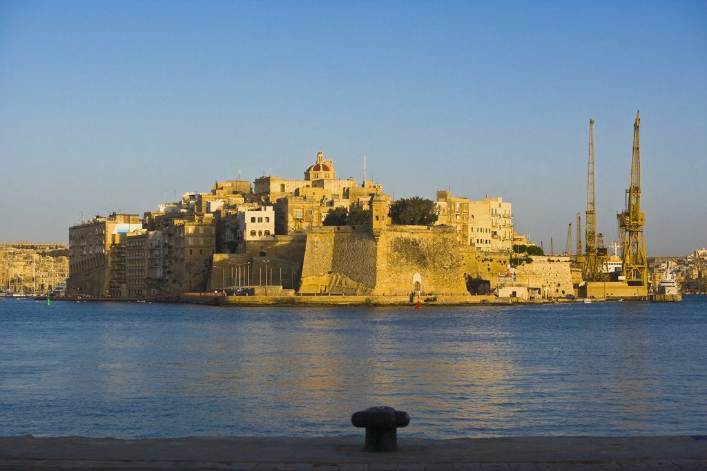 Detail of View of Senglea from Grand Harbor, La Valletta, Malta by Anonymous