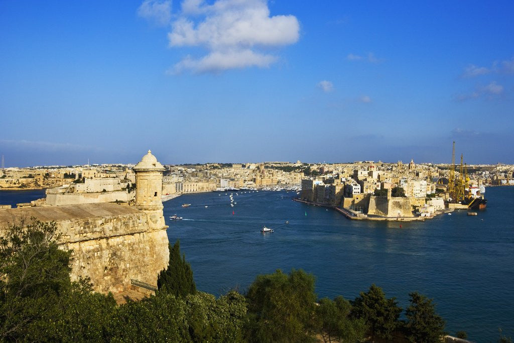 Detail of City view with St James Bastion, La Valletta, Malta by Anonymous