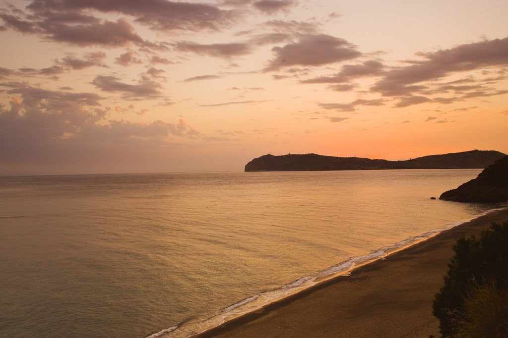 Detail of Seascape at dusk, Palinuro, Campania, Italy by Anonymous
