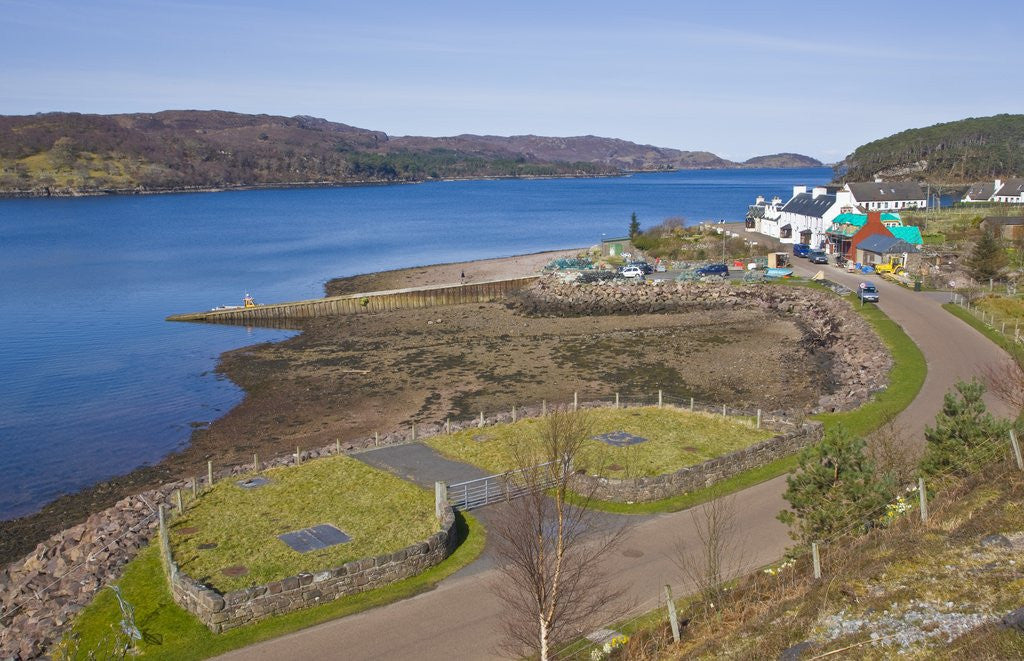 Detail of View of town based on lake shore, Shieldaig, Scotland, United Kingdom by Anonymous