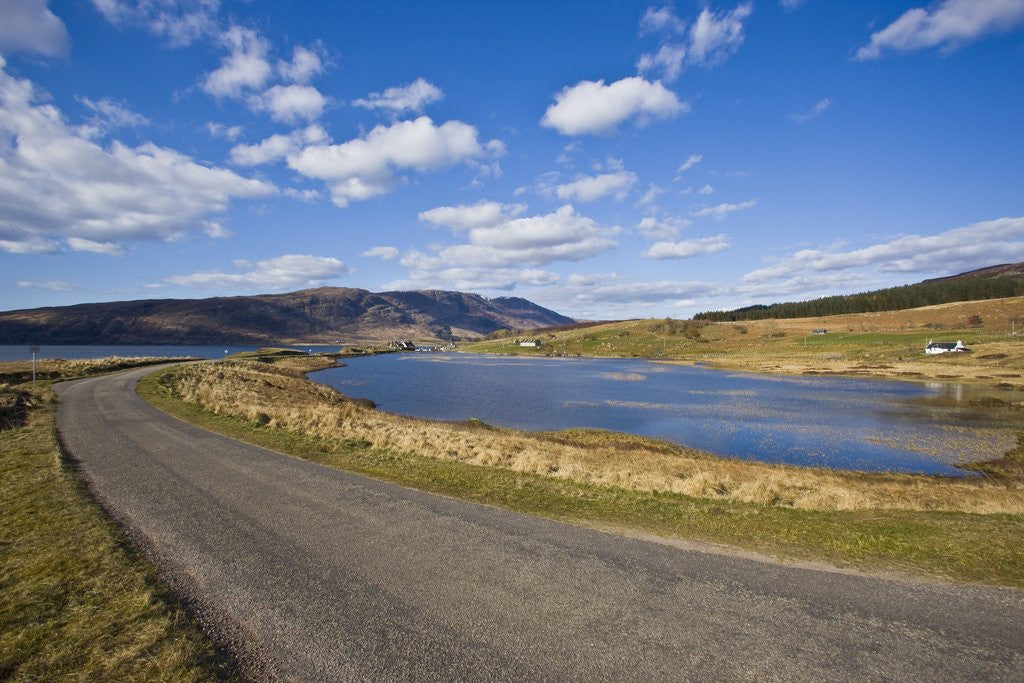 Detail of Road by lake,Applecross, Scotland, United Kingdom by Anonymous