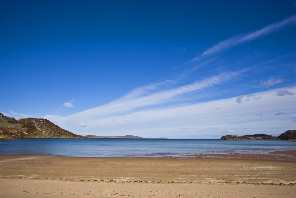 Detail of View of beach and blue sky above,Gruinard Bay, Scotland, United Kingdom by Anonymous