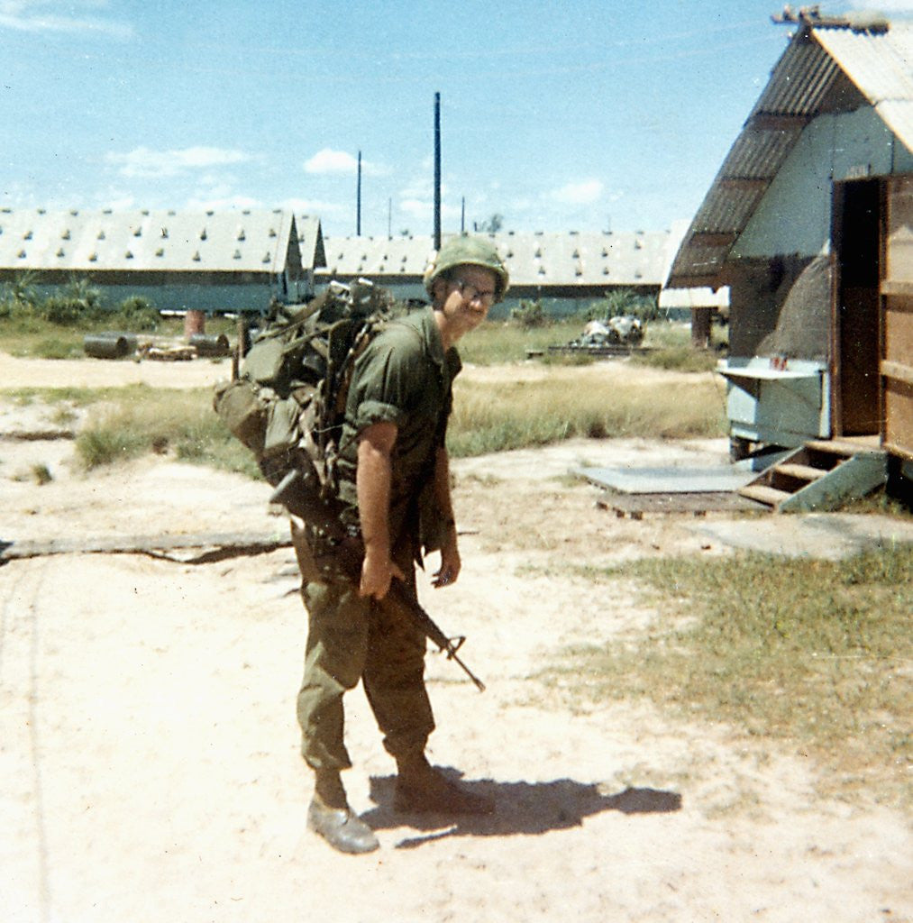 Detail of Snapshot of an Army soldier in Vietnam, ca. 1970 by Anonymous