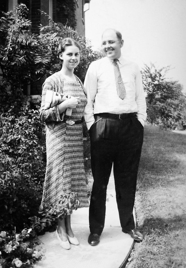 Detail of Young married couple together 1939 by Anonymous