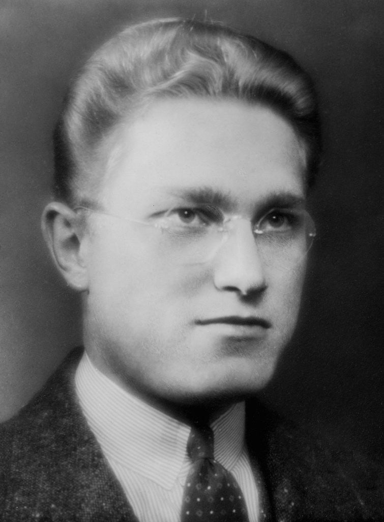 Detail of Portrait of grad student at Harvard, ca. 1938 by Anonymous