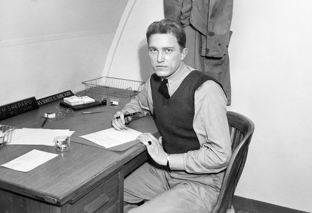 Detail of Young medical officer in barracks, ca. 1945 by Anonymous