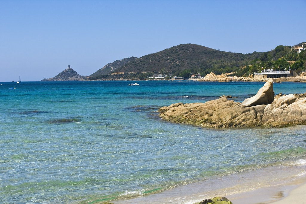 Detail of Beach near town, Ajaccio, Corsica, France by Anonymous