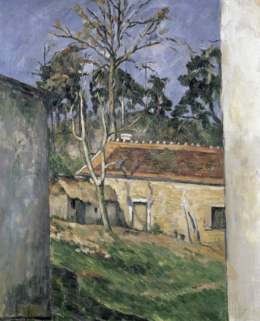 Detail of Cour de ferme (Farmyard) by Paul Cezanne