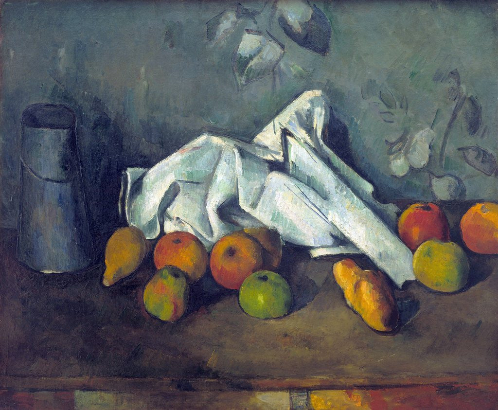 Detail of BoÃ®te Ã  lait et pommes (Milk Can and Apples) by Paul Cezanne