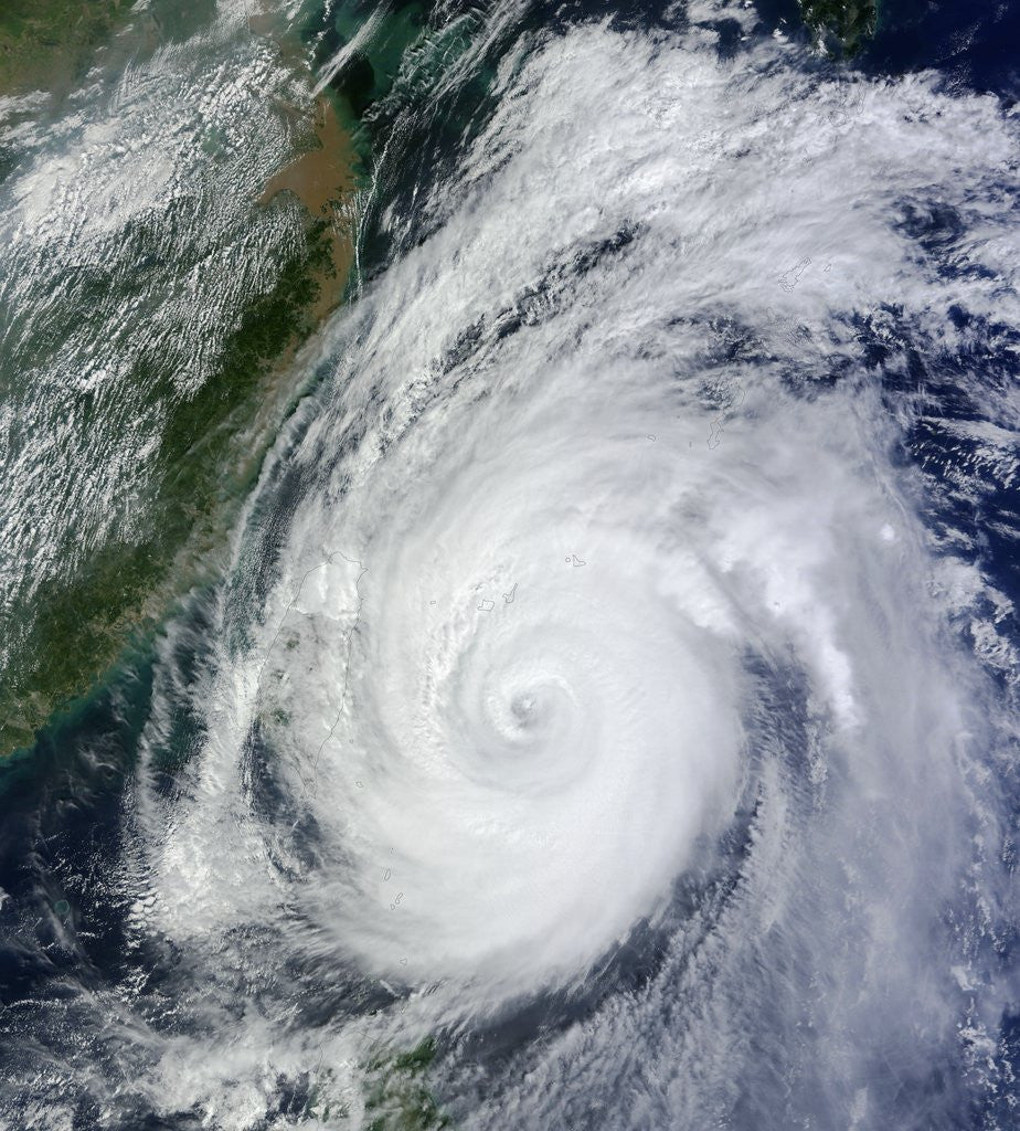 Detail of Typhoon Jelawat by Corbis