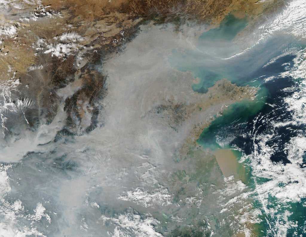 Detail of Smog and Haze over Eastern China by Anonymous