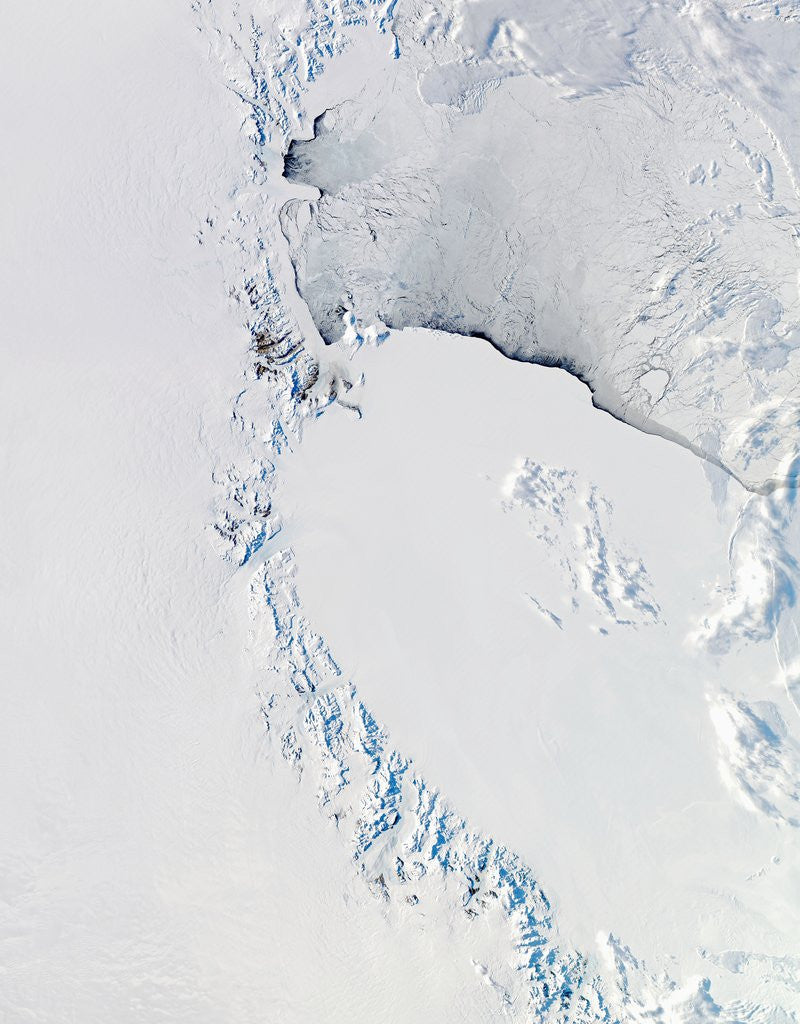 Detail of Western Ross Sea and Ice Shelf, Antarctica by Anonymous