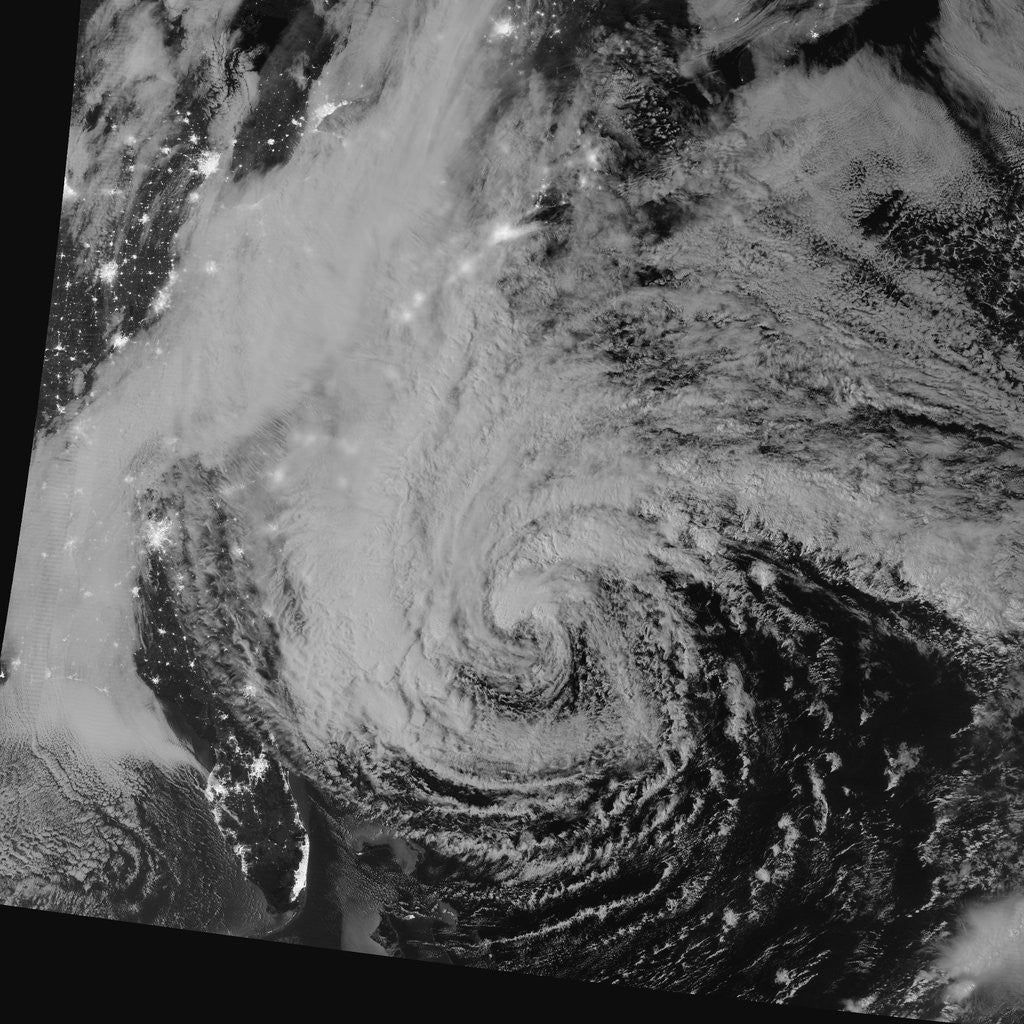 Detail of Overnight View of Hurricane Sandy by Anonymous