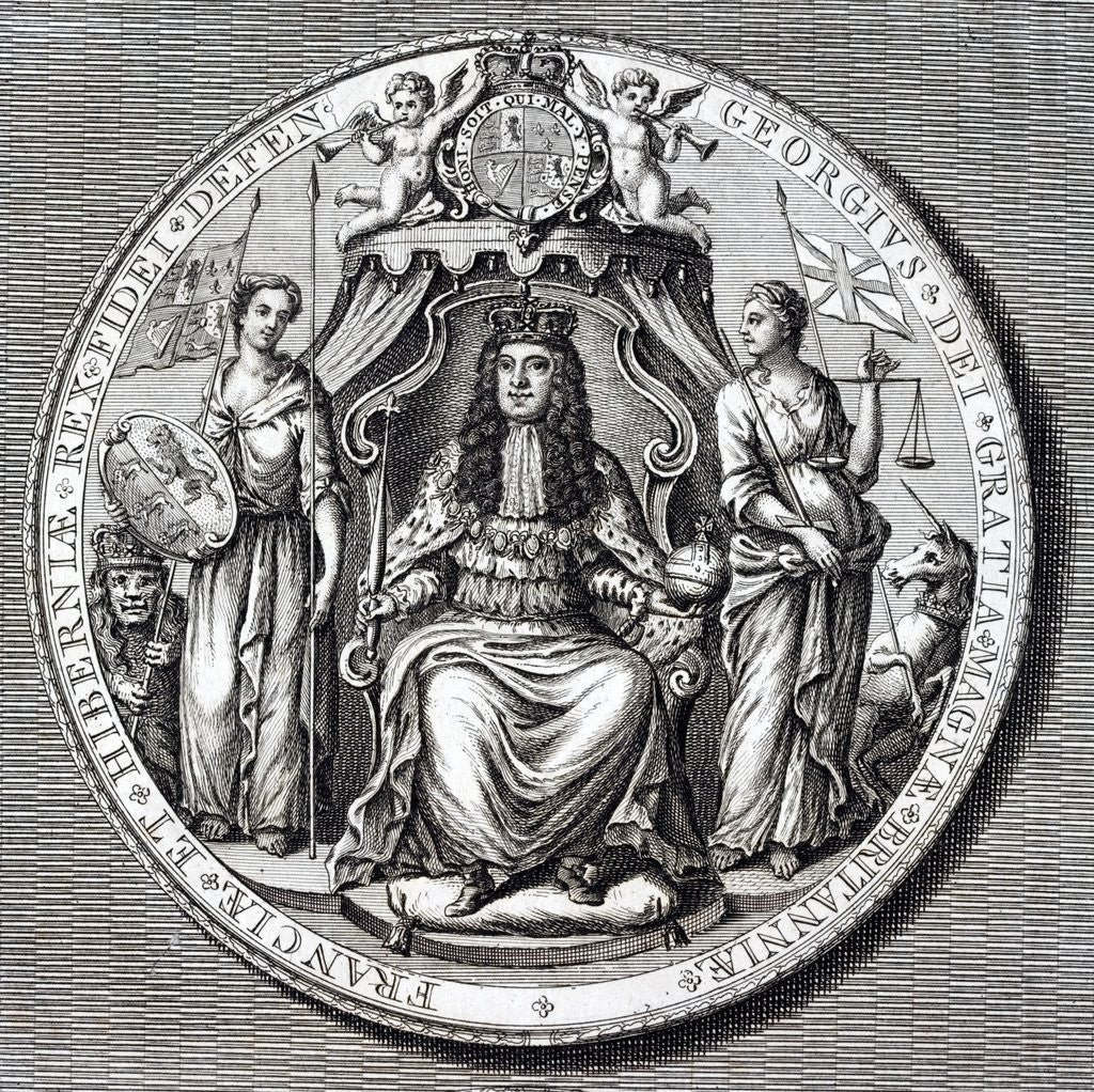 Detail of The Great Seal of George I by Anonymous