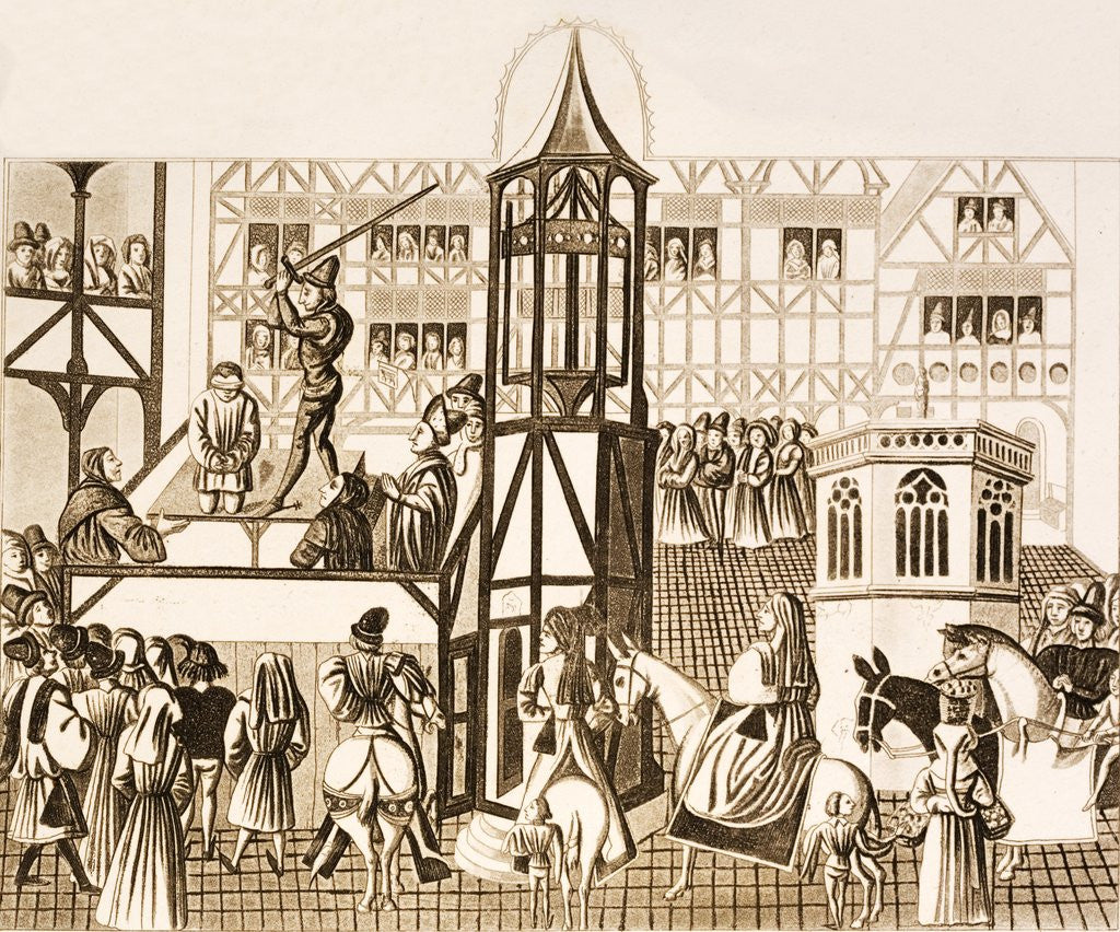 Detail of The execution of Aymerigot Marcel at Paris by Anonymous