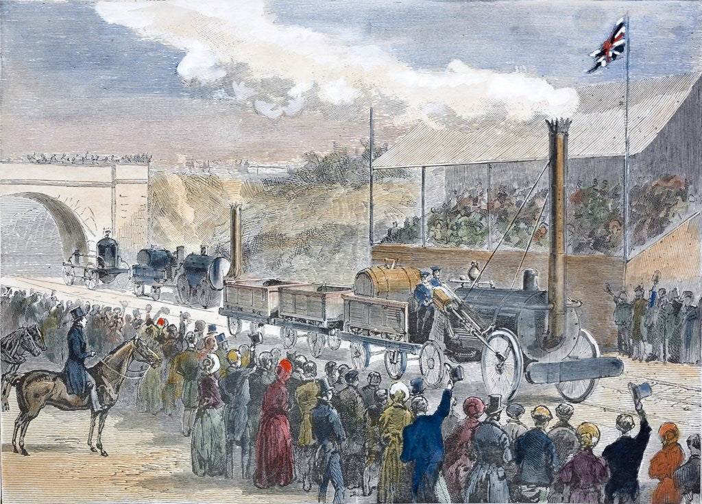 Detail of The Rainhill Trials of 1829 by Anonymous