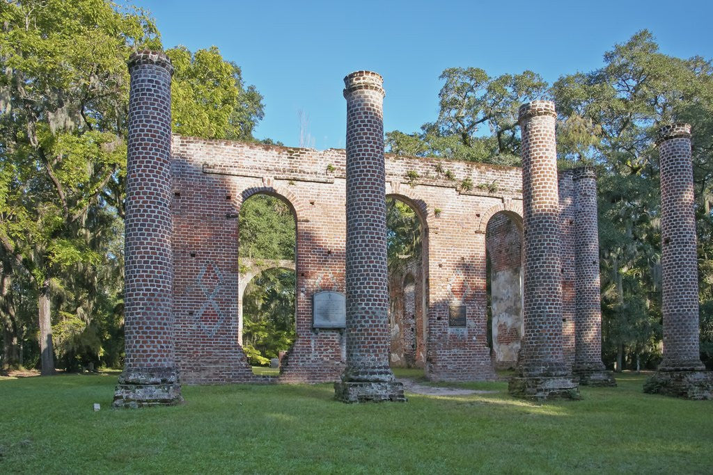 Detail of USA, South Carolina, Sheldon, Ruins of Prince William Parish Church by Anonymous