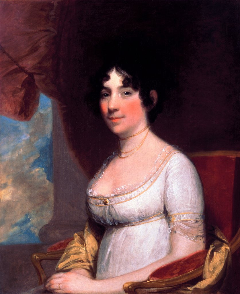 Detail of Dolley Payne Madison (Mrs. James Madison) by Gilbert Stuart